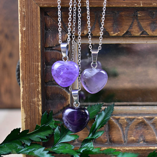 Soft-Hearted Shimmer Purple Necklace - Jewelry by Bretta