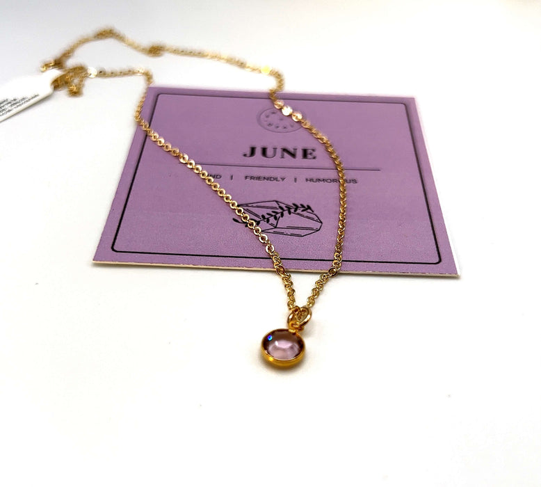 Swarovski june online birthstone necklace