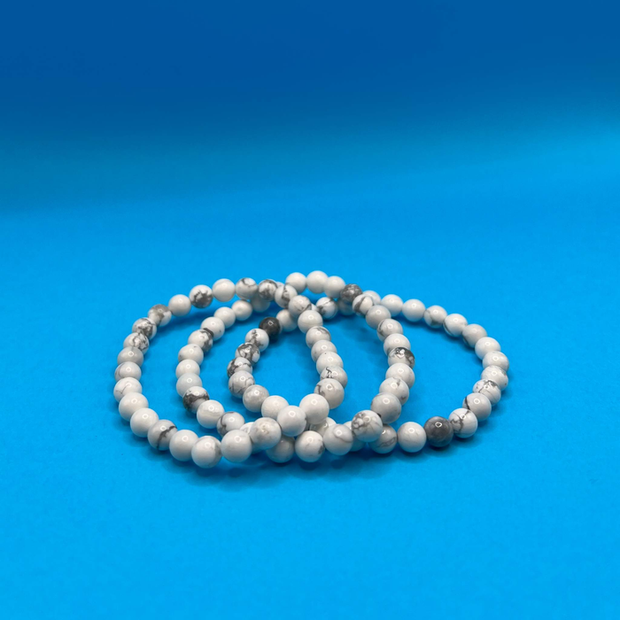 Tibetan Agate/White Turquoise Howlite Bracelet Set – Willow West Jewelry