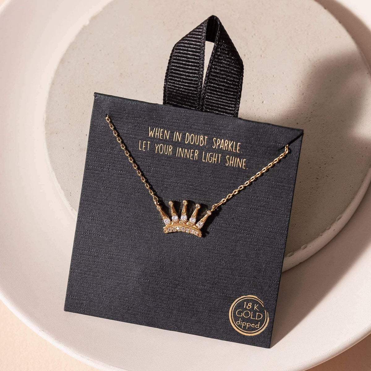 Crown hot sale charm necklace